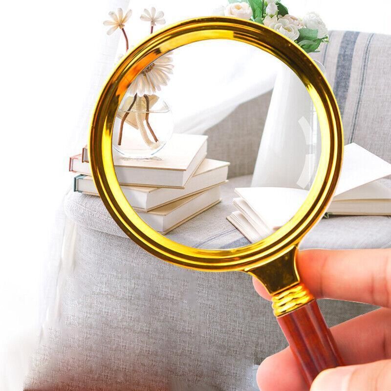 15X Handheld Magnifying Glass 60mm Optical Lens for Reading Jewelry Hobby