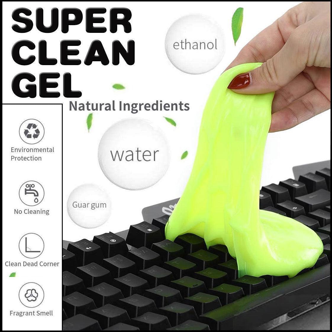 Dust Dirt Cleaning Super Clean Car Laptop Keyboard Home Cleaner - Yellow