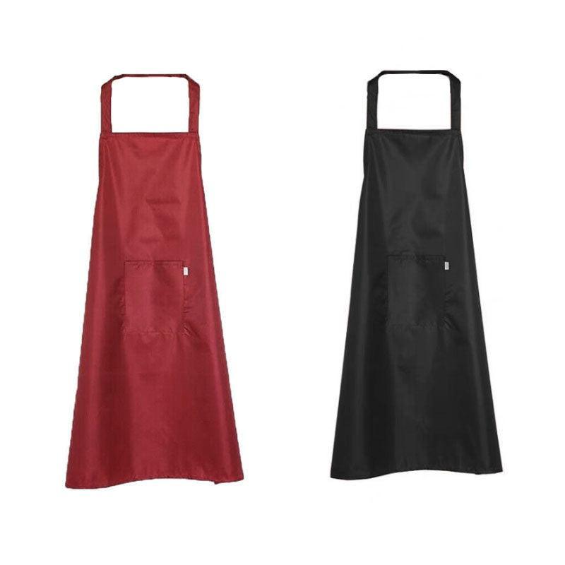 Heavy Duty PVC Waterproof Apron for Kitchen Butcher Cleaning 6pcs 106x68cm - Red