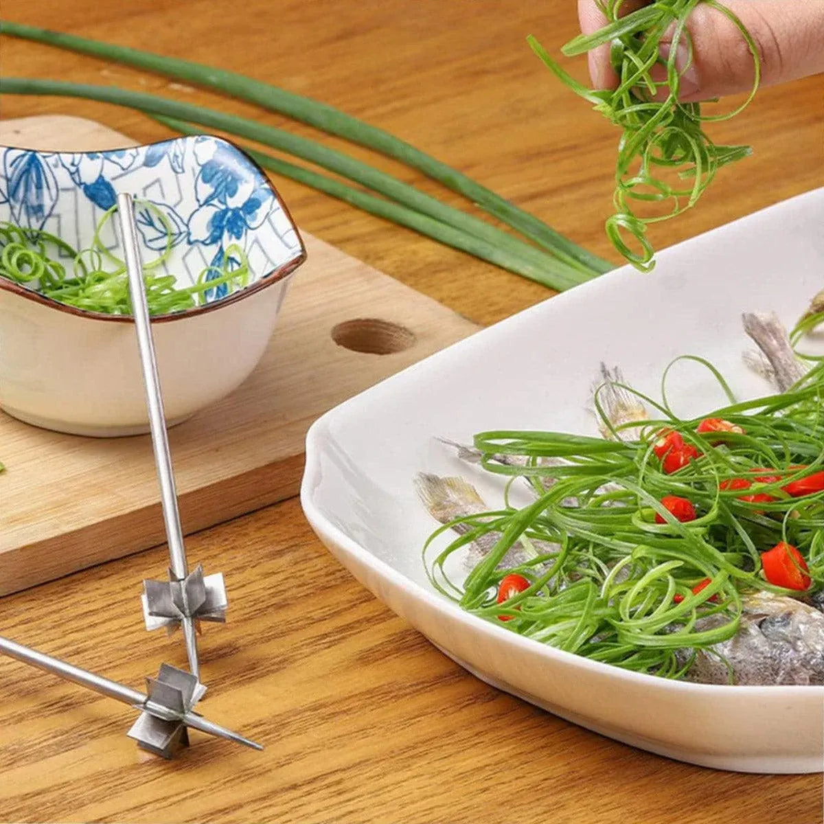 1-Piece Scallion Shredder Kitchen Tool