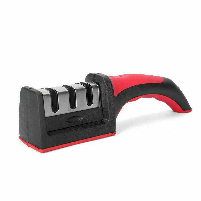Au Knife Sharpener 3 Stage Kitchen Diamond Sharp Knives Scissor Sharpening Tool