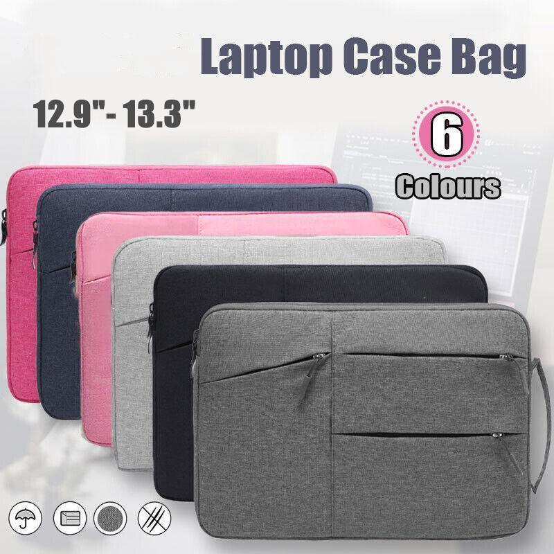 Laptop Sleeve Travel Bag Carry Case For MacBook Air Pro For 12.9”-13.3” - Rose Red