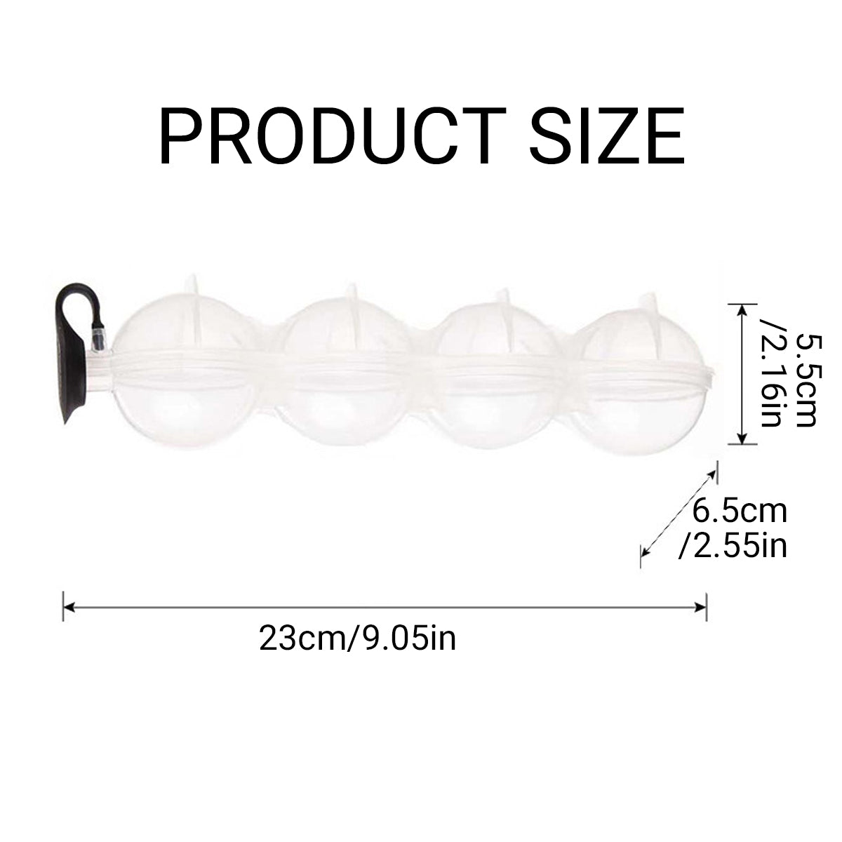 2X Large Ice Ball Maker Cube Tray Big Silicone Mold Sphere Whiskey Round Mould