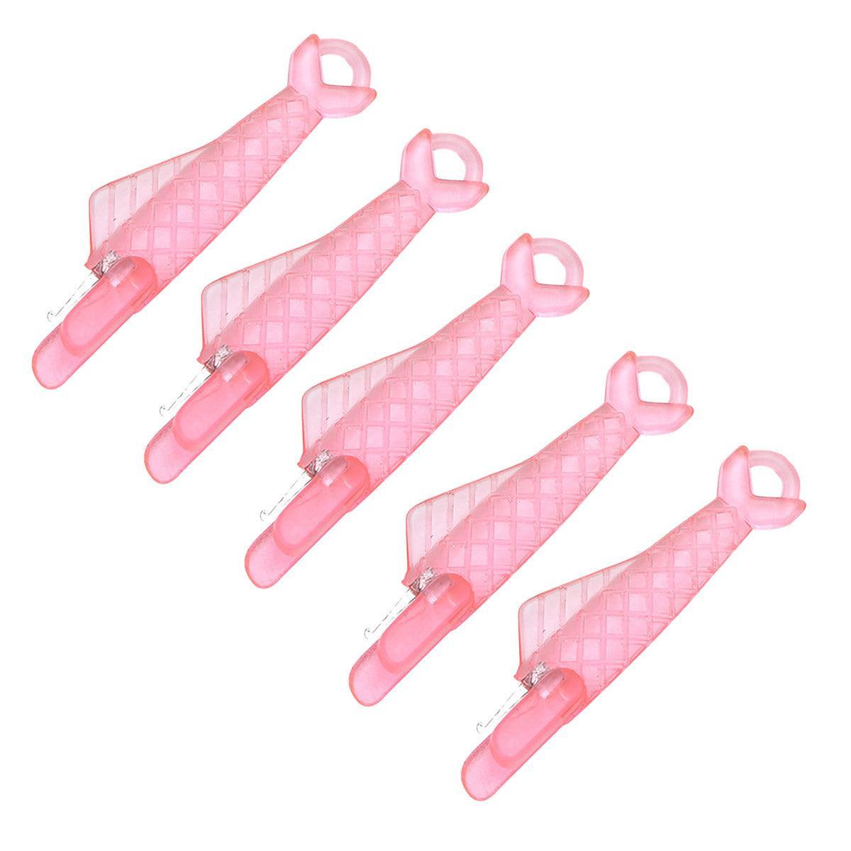 5PCS Plastic Needle Threader Tool for Sewing Machine Quick Lead Garment Sewing - Green