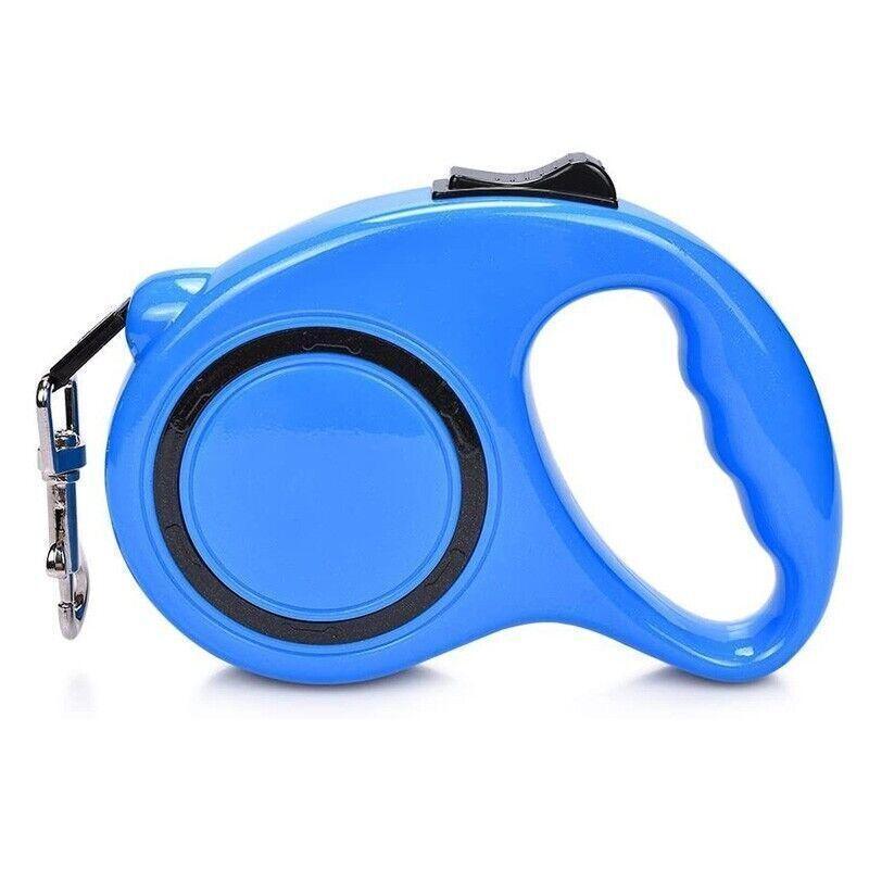 3M Retractable Dog Lead Leash Long Stong Extendable Lockable Rope Heavy Duty - Blue
