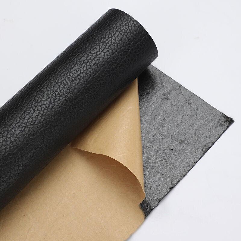 2X Self Adhesive Leather Repair Patches Kit for Sofa Couch Auto Interior Use - Dark Grey