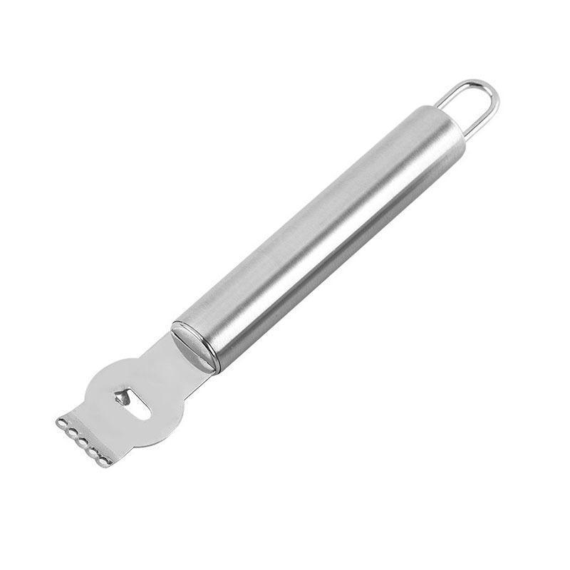 Lemon Zester Grater Knife Tool Stainless Steel with Channel Garnish Citrus Lime - Rose Gold