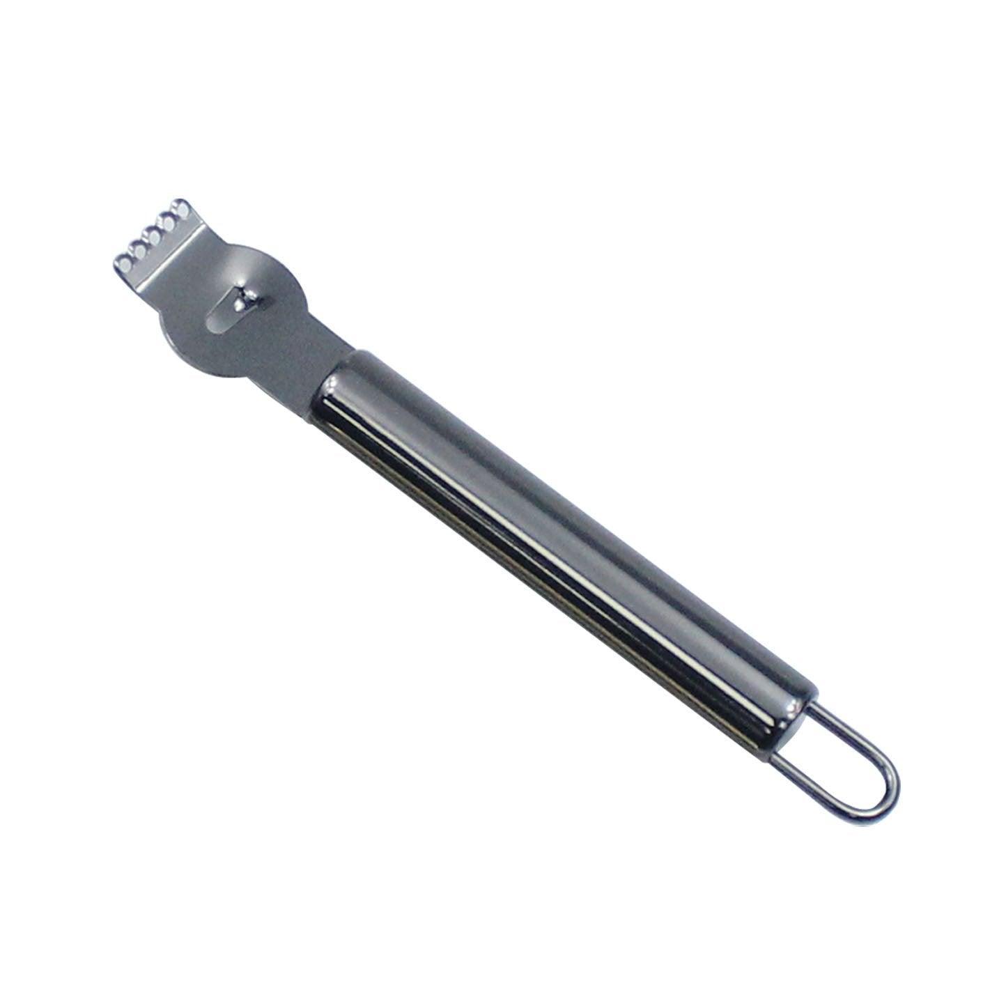 Lemon Zester Grater Knife Tool Stainless Steel with Channel Garnish Citrus Lime - Rose Gold