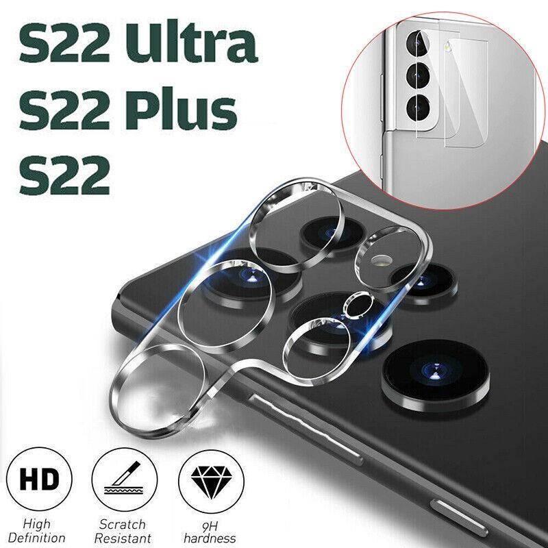 Samsung Galaxy S22 Ultra/Plus/S22 Camera Lens Protector Tempered Glass - For Galaxy S22 Ultra