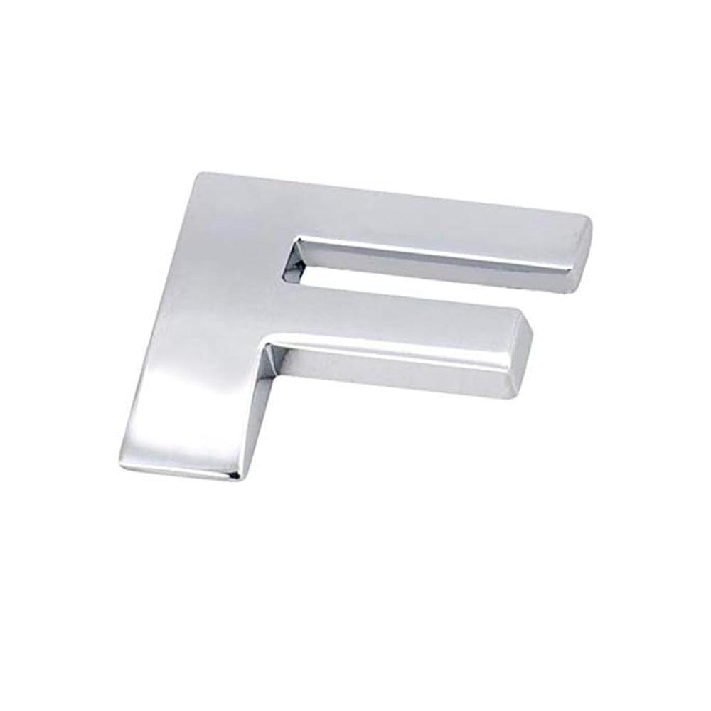 A-Z Alphabet Letters Car Sticker Self Adhesive Auto Badge Emblem 3D Chrome Good - Number 0