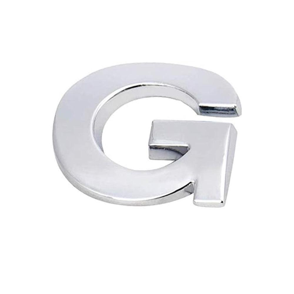 A-Z Alphabet Letters Car Sticker Self Adhesive Auto Badge Emblem 3D Chrome Good - Number 6