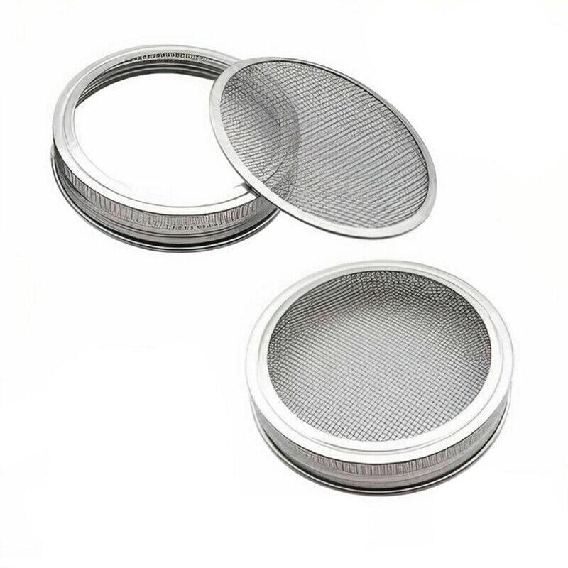 Seed Sprouting Lids Tools Strainer Screen Kits For Wide Mouth Mason Canning Jar - 1SET