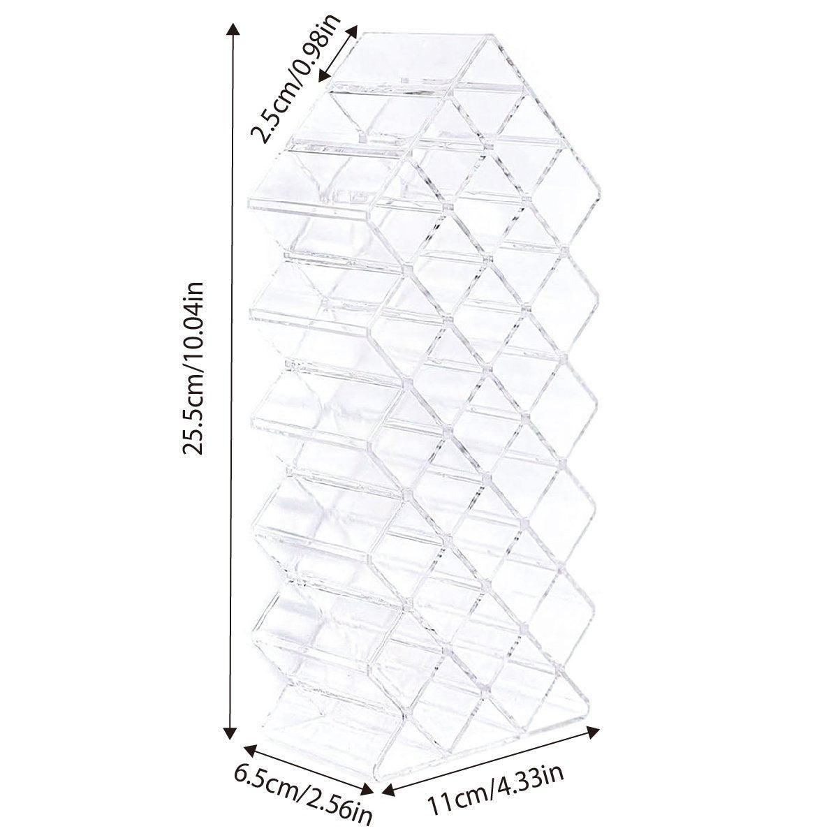 Fish Shaped Vertical Lipstick Storage Display Rack Cosmetic Organizer Holder Box