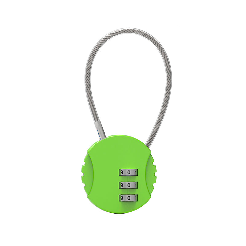 Combination Lock Padlock Locker 3 Digit Security Bike Suitcase Luggage Bag - Green