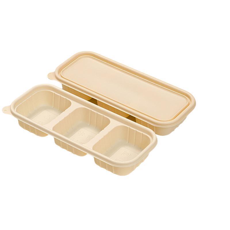 Biodegradable Corn Starch Meal Prep Containers Lids Durable Multi Compartment - A3