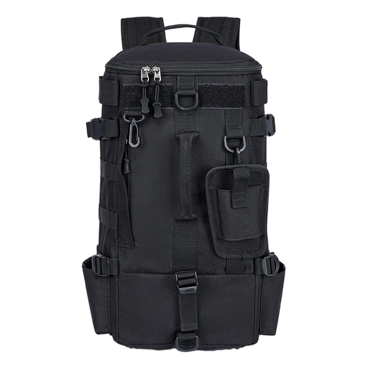 Waterproof Fishing Tackle Bag Large Capacity Multi Functional Shoulder Storage - Black