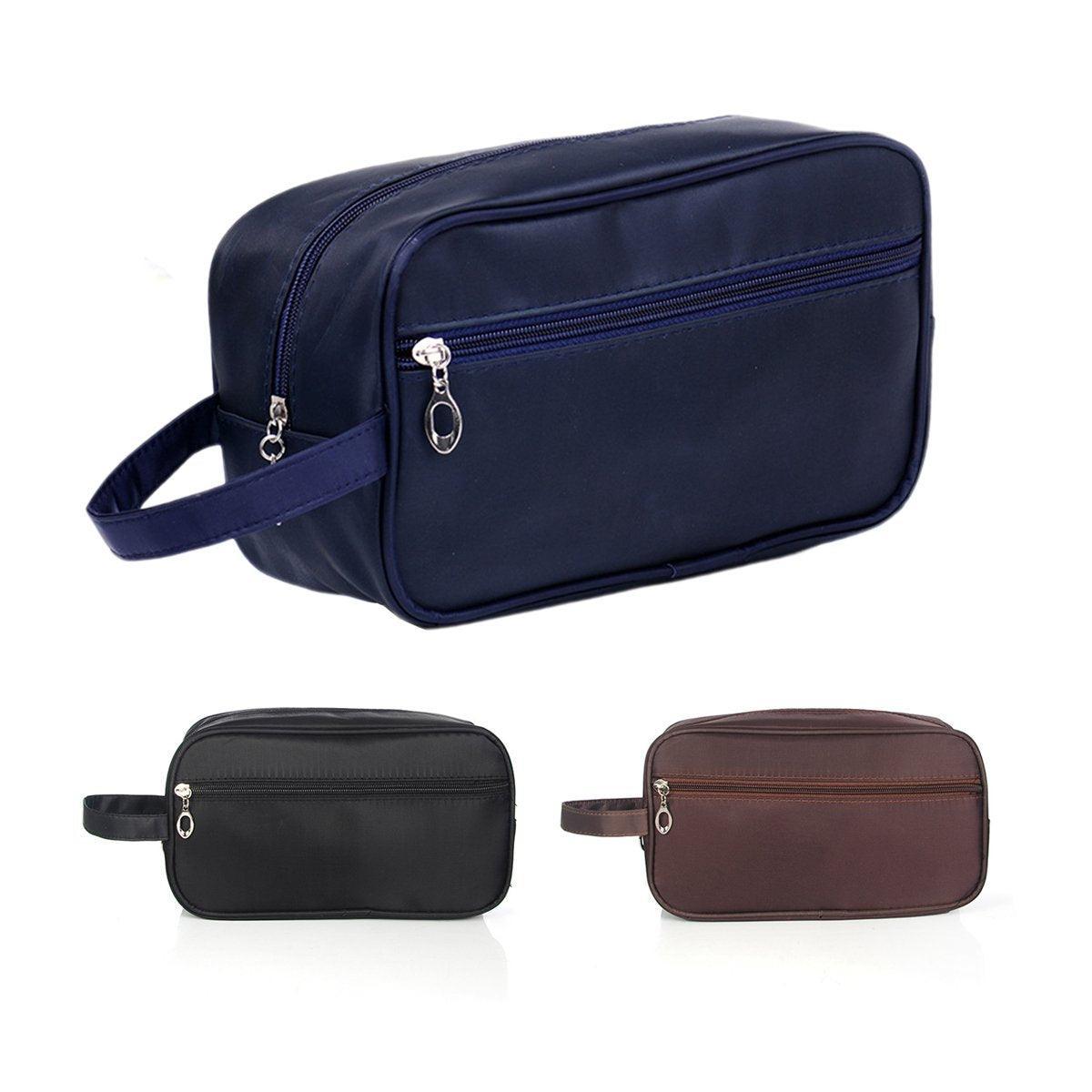 Large Capacity Portable Travel Cosmetic Bag for Men Outdoor Storage 3 Colours - Dark Blue