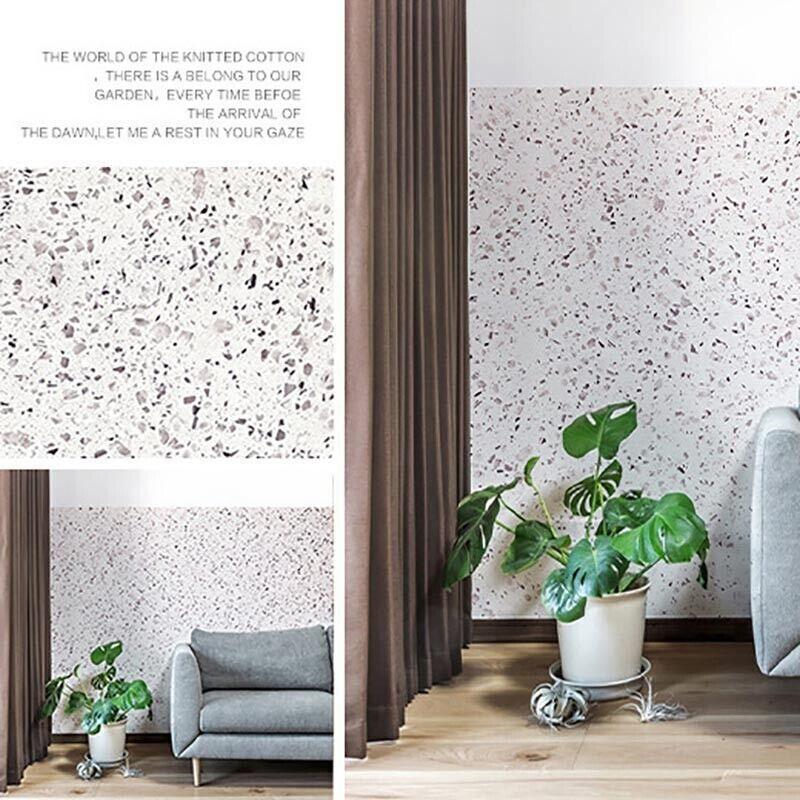 10M Marble Self-Adhesive PVC Wall Sticker Wallpaper Decor - White Marble-B
