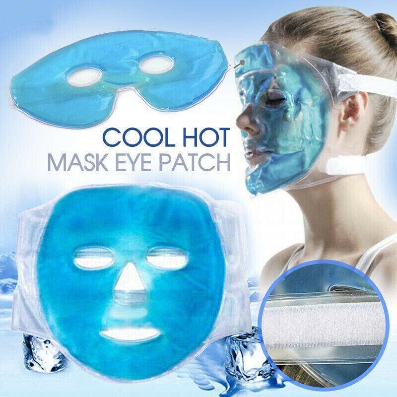 Cooling Mask/Eyepatch Hot Cold Gel Pack Beauty Relax Medical Facial Skin Care Au - Mask+Eyepatch