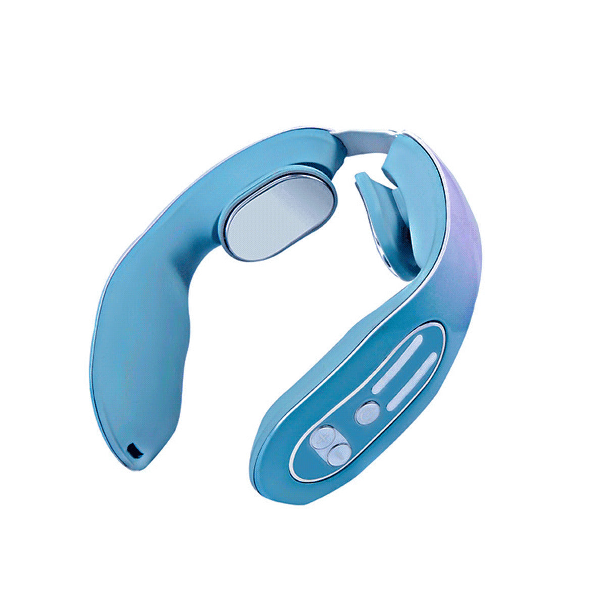 Portable Neck and Shoulder Massager with Heat and Pulse Function - Upgraded Blue