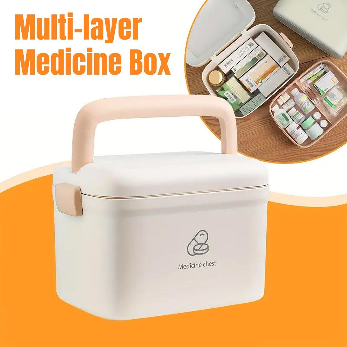 Medicine Cabinet Household Organizer Storage Emergency First Aid Kit Organizer