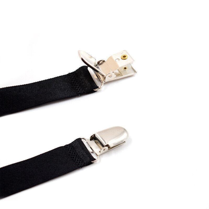 1 Pair Y-Style Shirt Stays Garters Uniform Suit Sock Hold for Men
