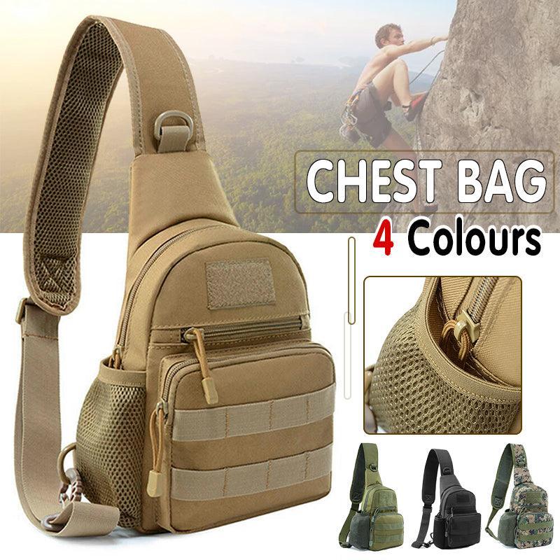 Man Shoulder Backpack Chest Bag Small Sling Cross Body Satchel Bag Outdoor - Camouflage