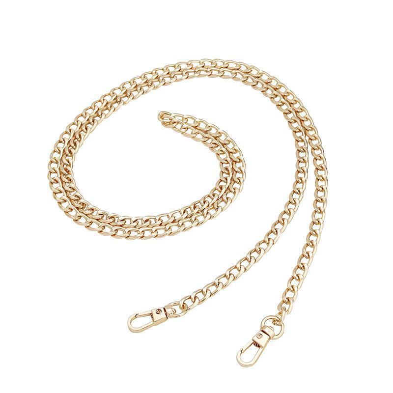120cm Metal Handbag Shoulder Strap Bag Purse Chain Smooth Replacement Crossbody - Silver