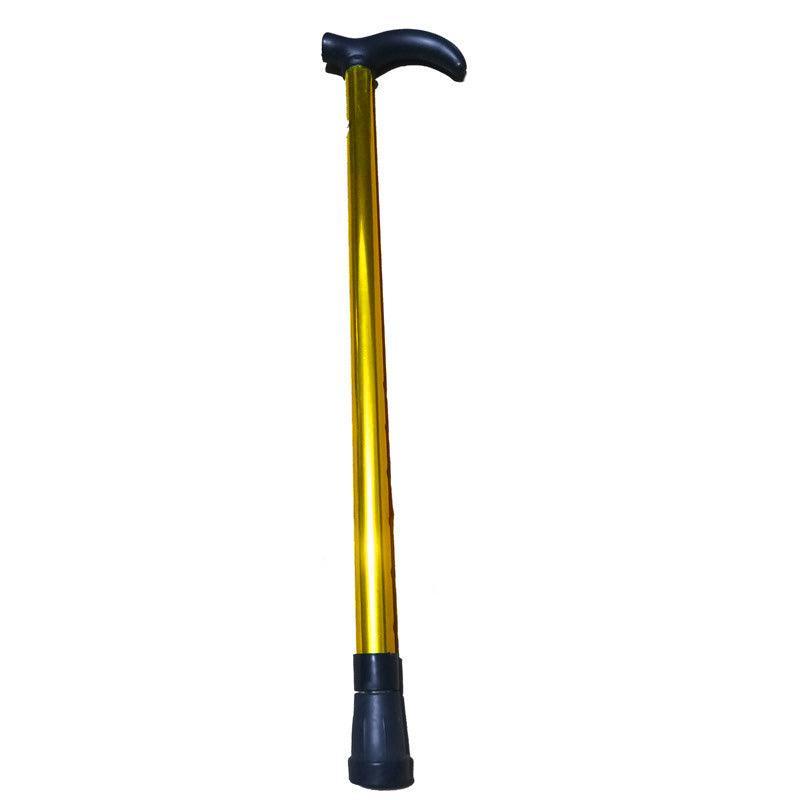 Metal Walking Stick Travel Retractable Cane Pole Compact Adjustable Lightweight - Silver