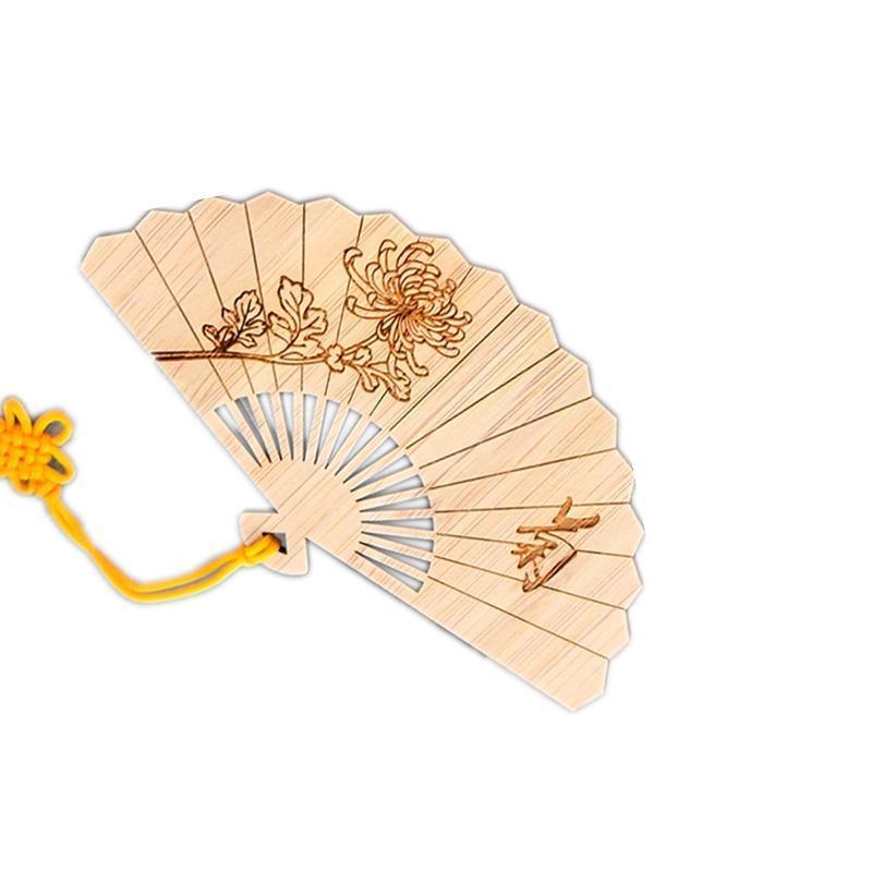 Chinese Style Bass Book Folder Book Clip Bamboo Bookmark Guitar Bookmark Lable - Pipa - Chrysanthemum