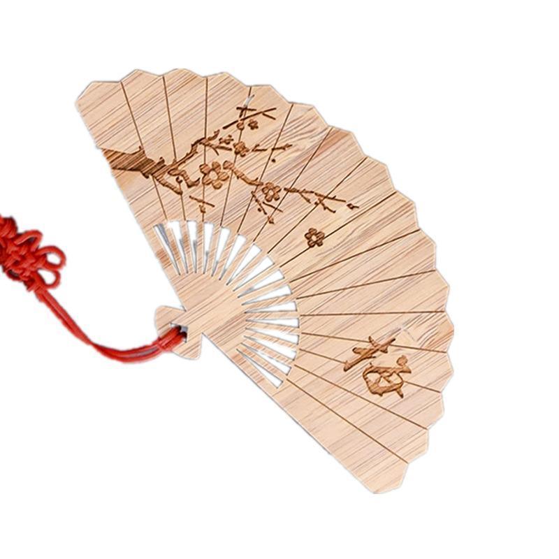 Chinese Style Bass Book Folder Book Clip Bamboo Bookmark Guitar Bookmark Lable - Ruan Pipa Bookmark - Chrysanthemum