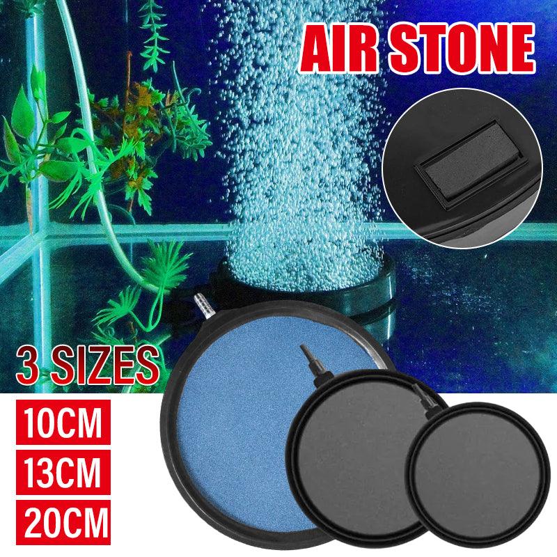 Air Bubble Disk Stone Aquarium Aerator Fish Tank Pump Hydroponics Oxygen - 20cm