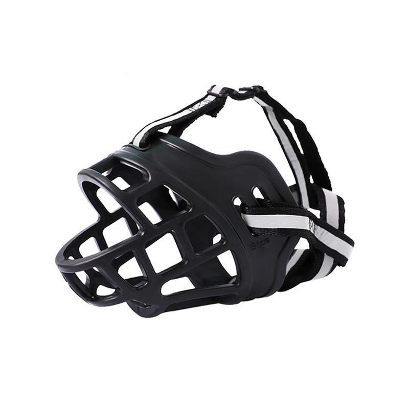 6 Sizes Adjustable Pet Dog No Bite Silicone Basket Muzzle Cage Mouth Mesh Cover - 2#