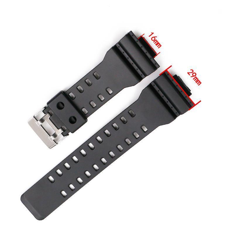 16mm TPU Watch Strap Compatible with G Series GA100 G8900 GW8900 with Tool Pins - Army Green