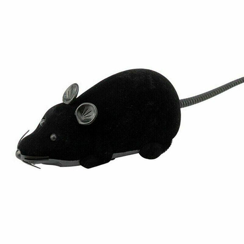 Pet Cat Puppy Toy Wireless Remote Control Electronic Rat Mouse Mice Toys Stock - Black