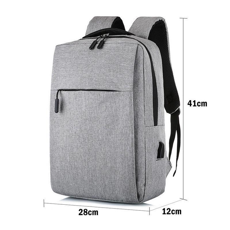 Waterproof Laptop Backpack Bag for Men Women School Travel Business Use - Black 1 Zipper