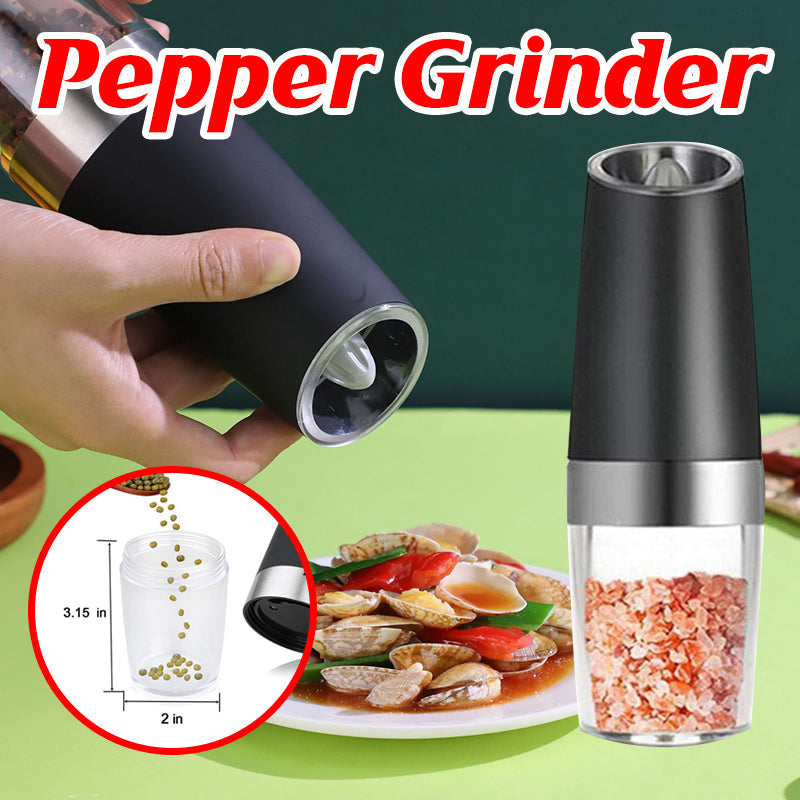 Automatic Gravity Electric Salt or Pepper Mill Grinder Led Battery-Operated