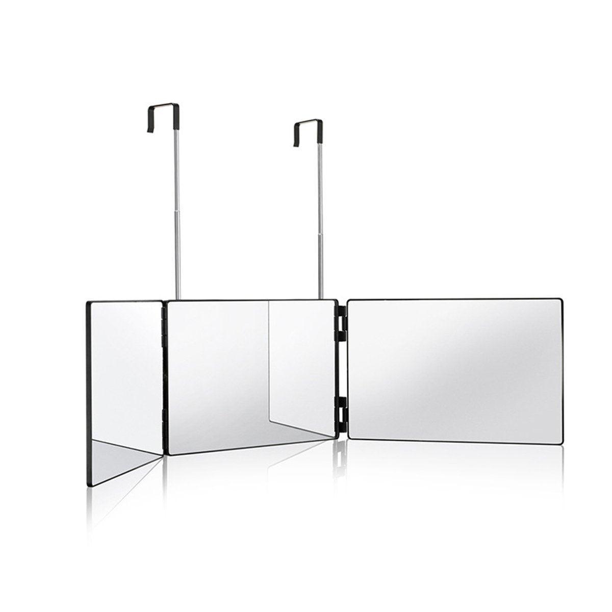 3Way Makeup Mirror for Hair Cutting Styling Hanging Beauty Tool Adjustable