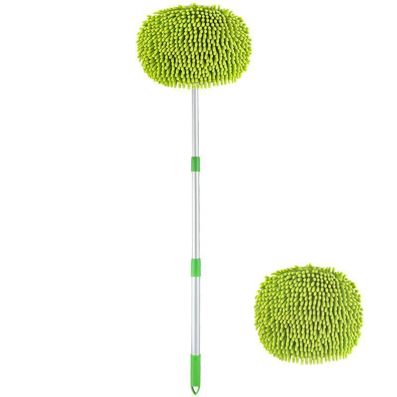 New Telescopic Car Brush Wash Soft Care Mop Vehicle Cleaning Window Adjustable - Mop Cloth(mop not included)