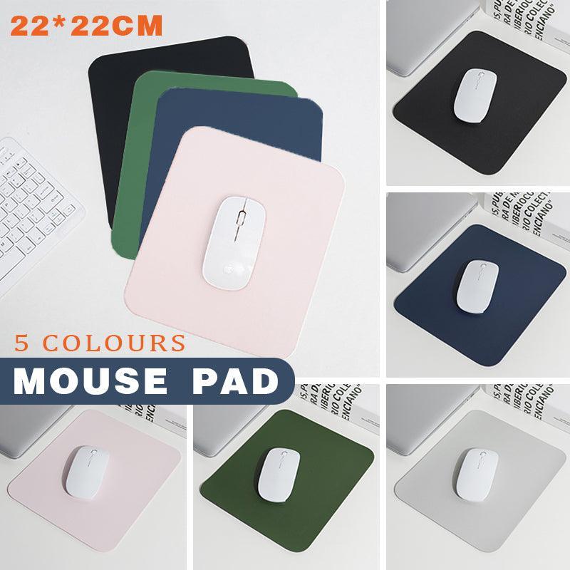 Pu Leather Gaming Mouse Pad Desk Mat Anti-Slip Speed Mousepad 22X22Cm Waterproof - Blue