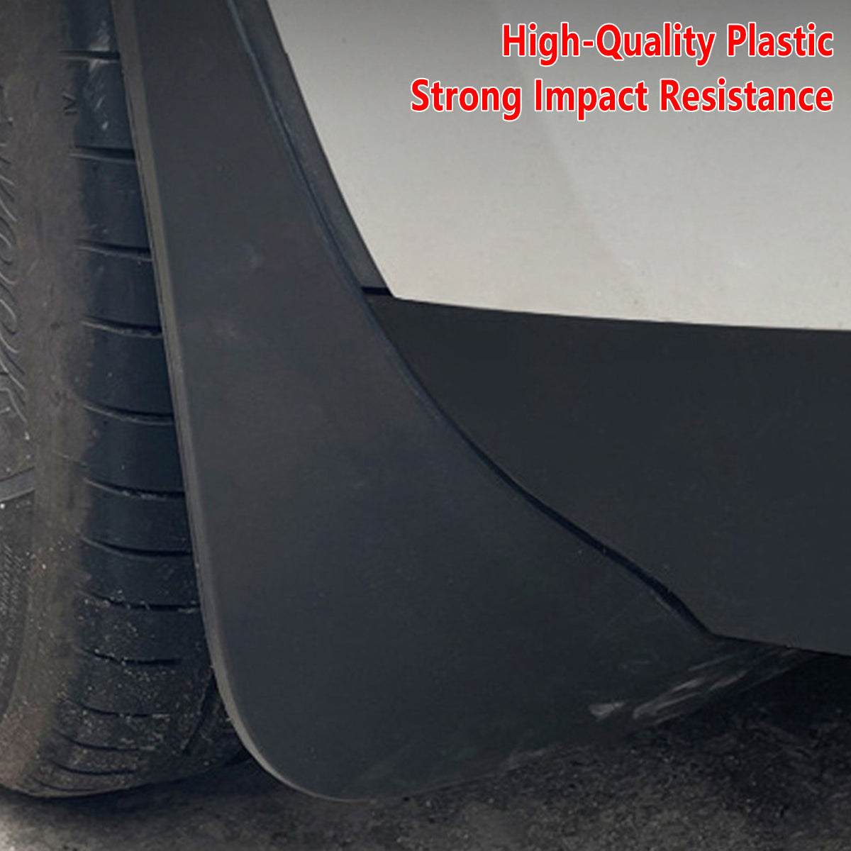 4PCS Universal Soft Rubber Fender Flares Wheel Arch Guard No Drill Car Accessories