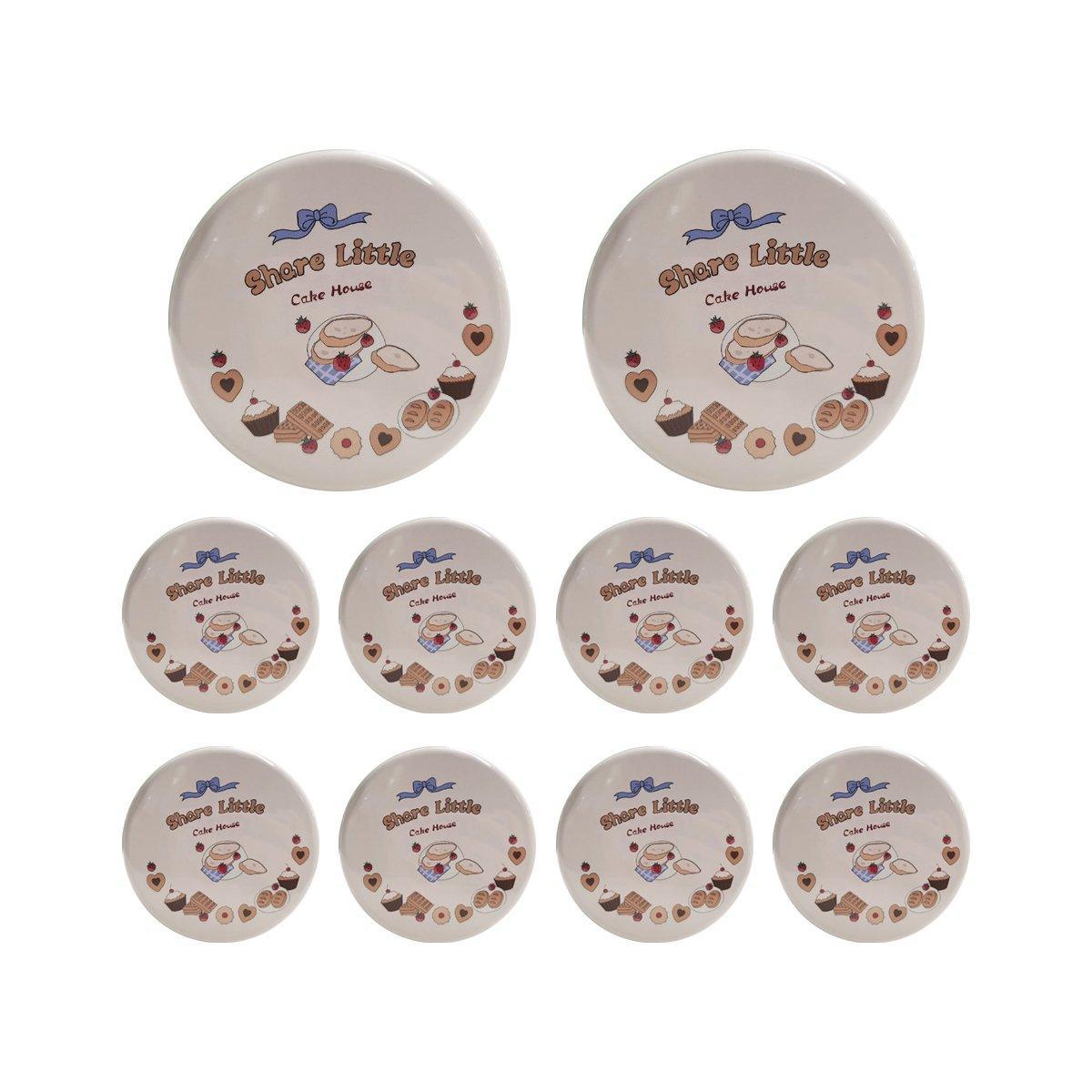 10PCS Cookie Tin Box Metal Biscuit Gift Box Candy Packaging Dragon Year Baking - Bread Bear (bump)