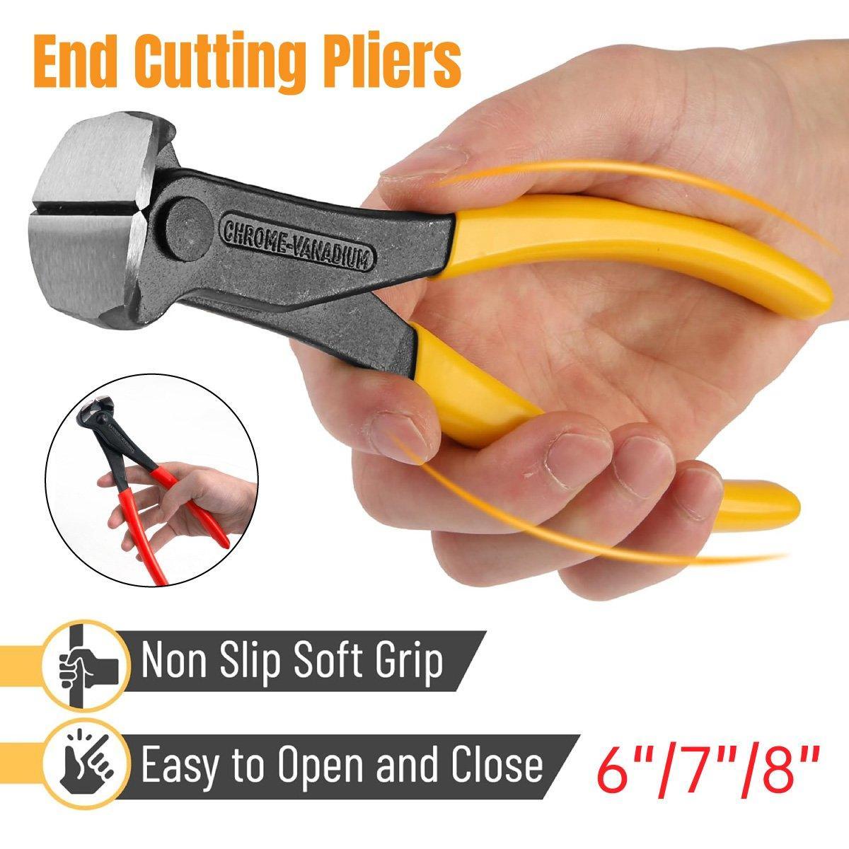Nail Puller Nail Remover Tool Cutting Pliers Carpenter Tools End Cutting Pliers - 8 inch