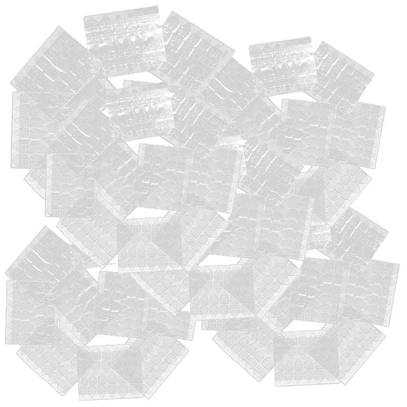 24-2400PCS Double Sided Adhesive Press On Nail Stickers Clear Tape Glue Tabs - 5PCS (120xNail Stickers)