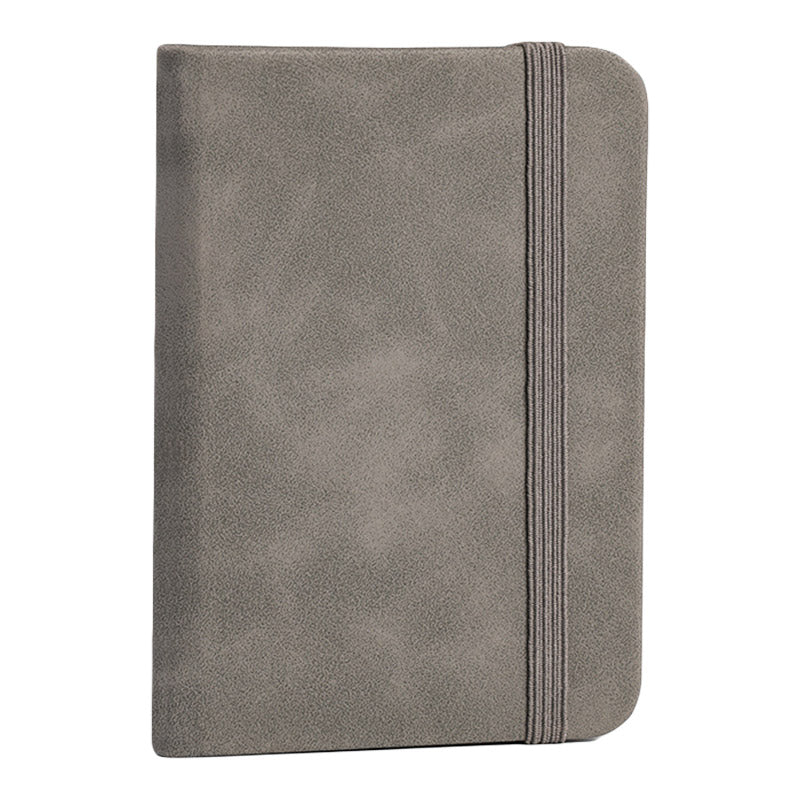 10pcs Mini Pocket Notebook A7 Small Portable Notepad for Office School Use - Grey