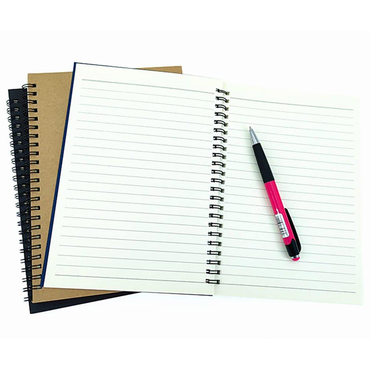 6pcs A5 Spiral Notebook Homework Exercise Book Durable Notepad for School Office