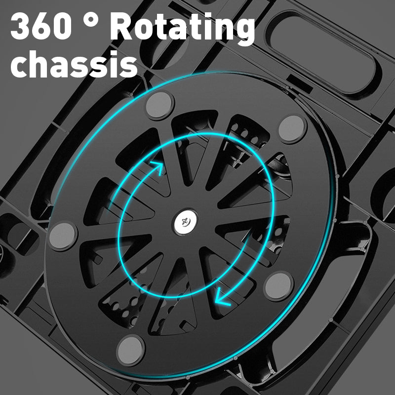 Portable Laptop Stand Foldable Adjustable Lazy Computer Desk - Black