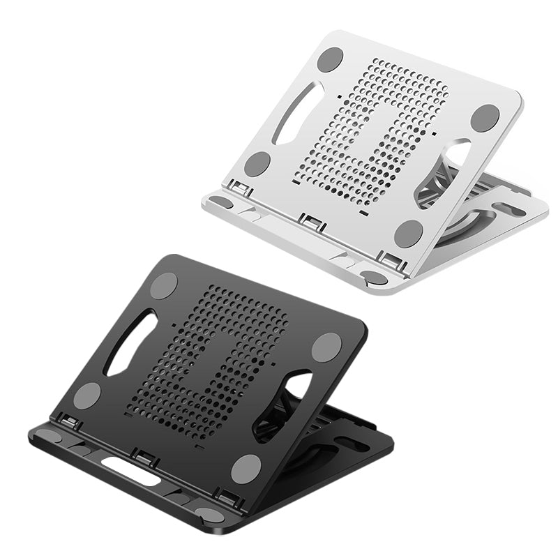 Portable Laptop Stand Foldable Adjustable Lazy Computer Desk - White