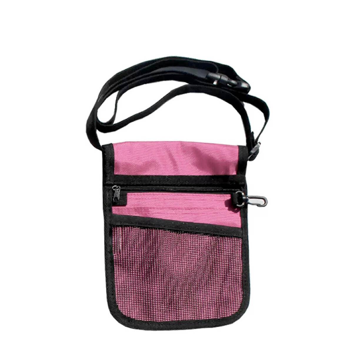 Nurse Pouch Waist Bag Medical Tool Organizer Pocket Belt with Keyring - Light Blue