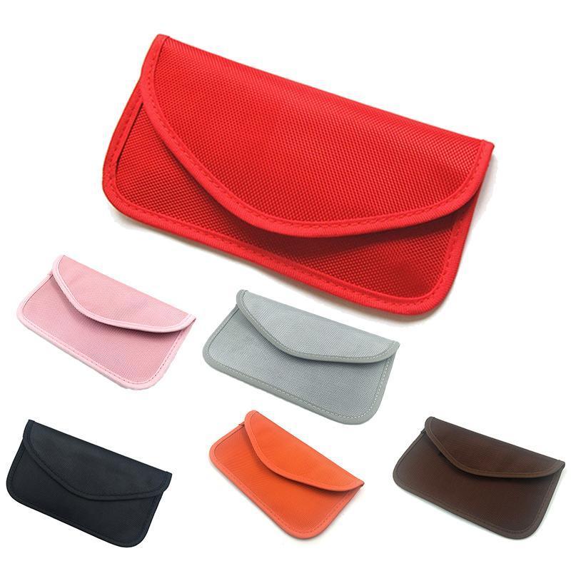 Car Key Case For Faraday Cage Fob Pouch Keyless RFID Blocking Bag - Orange